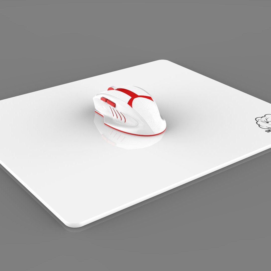 SkyPad White Glass 2.0 Mousepad