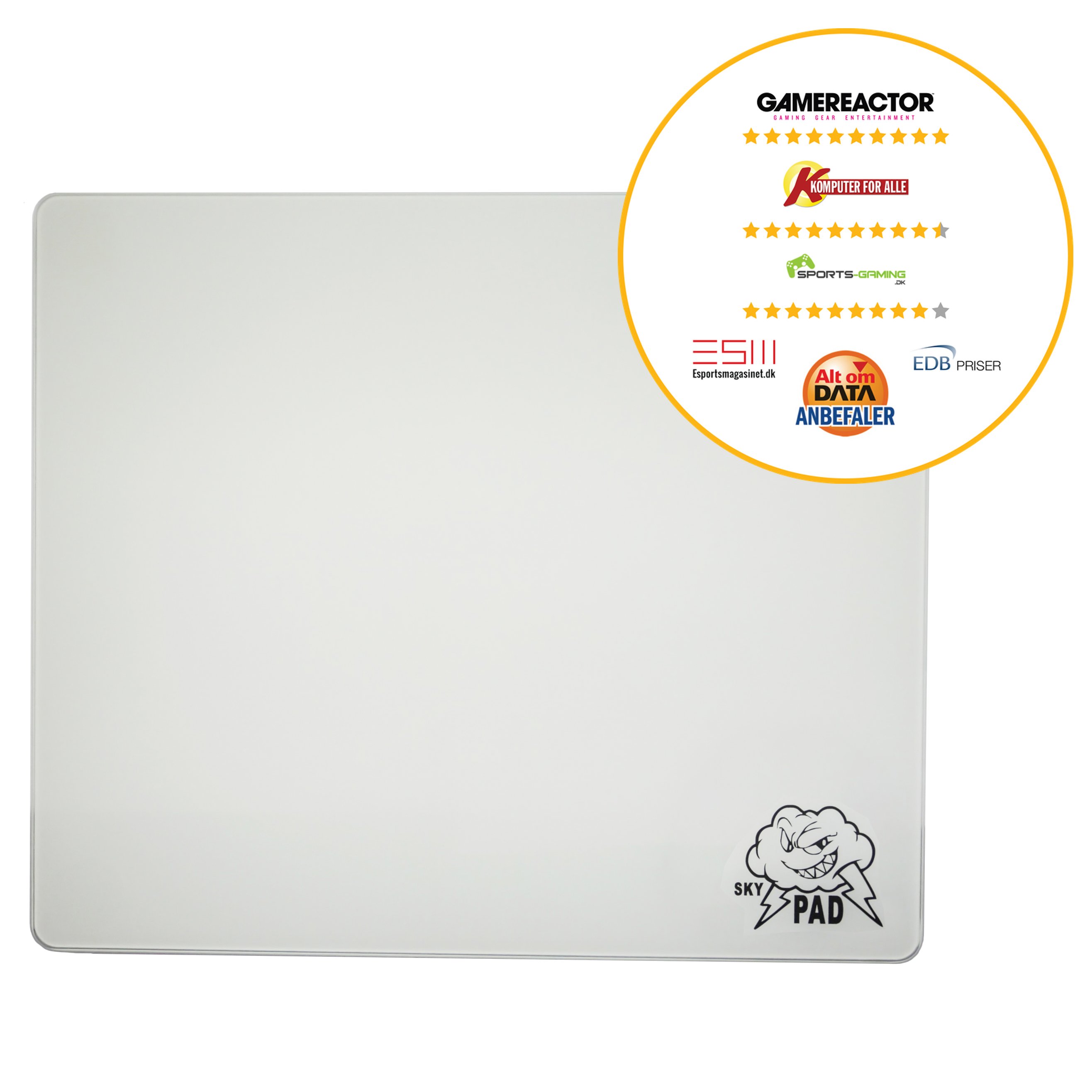 SkyPad White Glass 2.0 Mousepad – Addice Inc